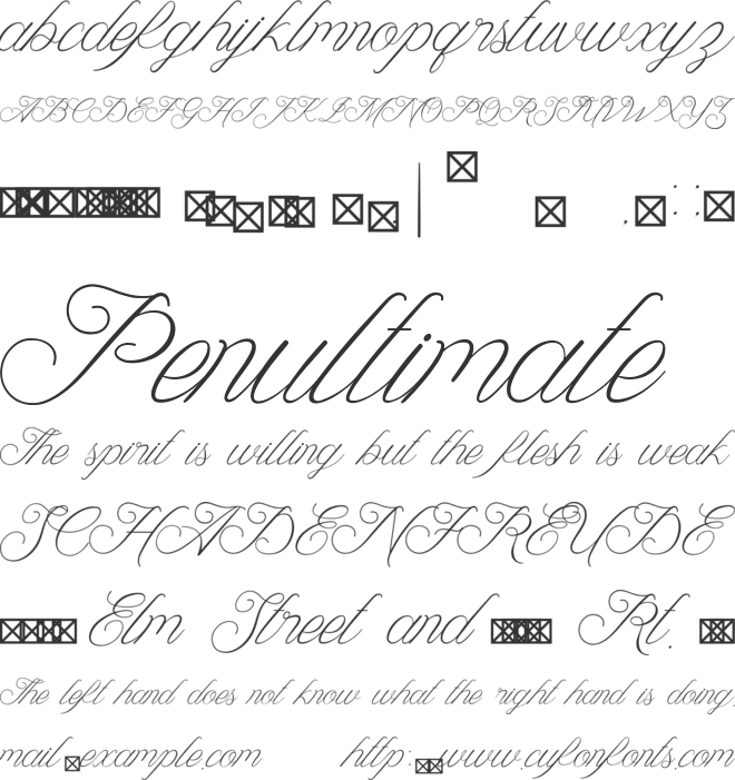 Lanifira font preview