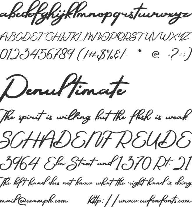 Sepeda Janda font preview