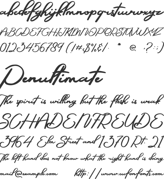 Sepeda Janda font preview