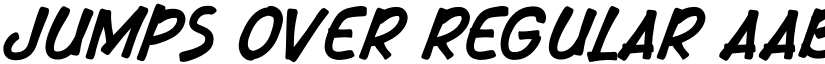 Jumps Over Regular font