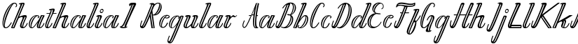 Chathalia1 Regular font