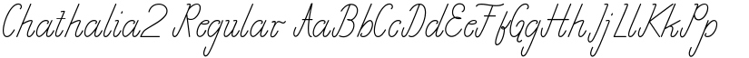 Chathalia2 Regular font