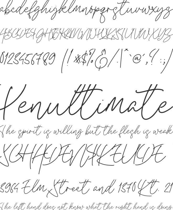 Mayree Griffith font preview