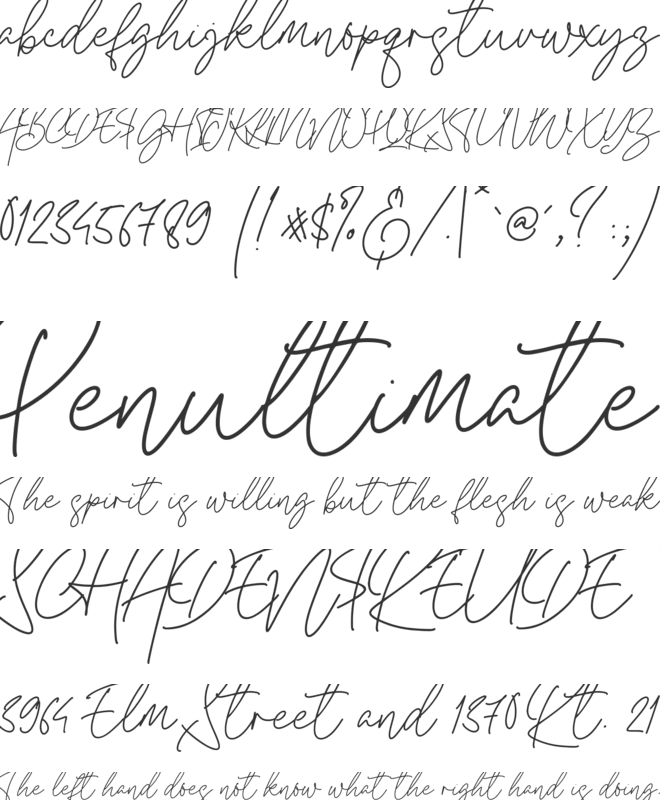 Mayree Griffith font preview