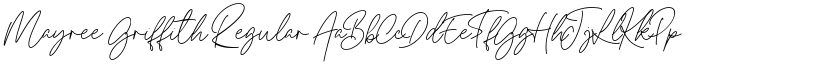 Mayree Griffith Regular font