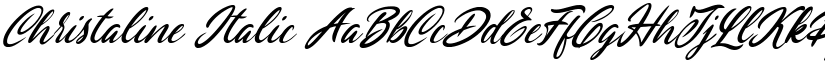 Christaline Italic font