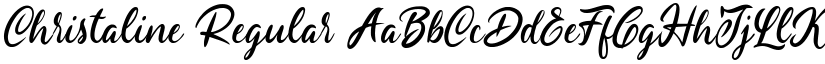 Christaline Regular font