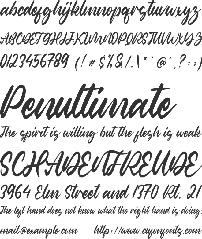 Classic Romantic font preview