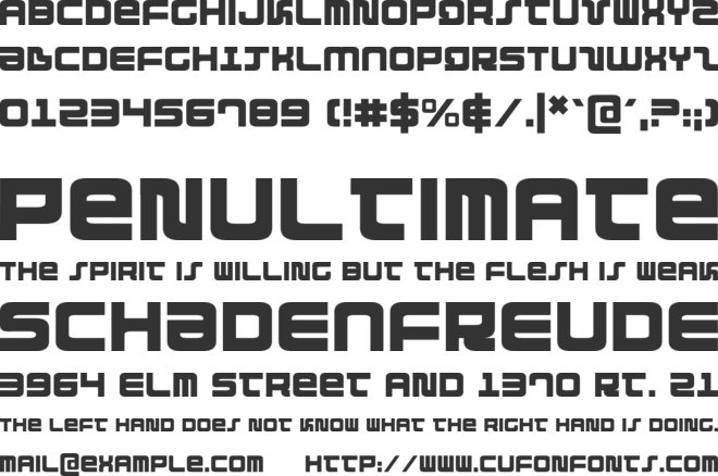 Direktor font preview