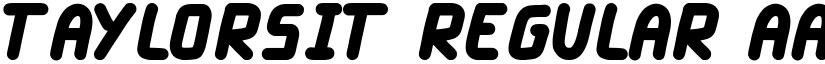 Taylorsit Regular font