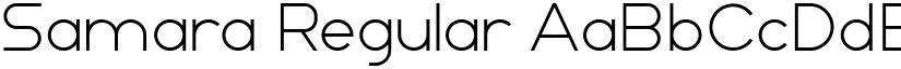 Samara Regular font