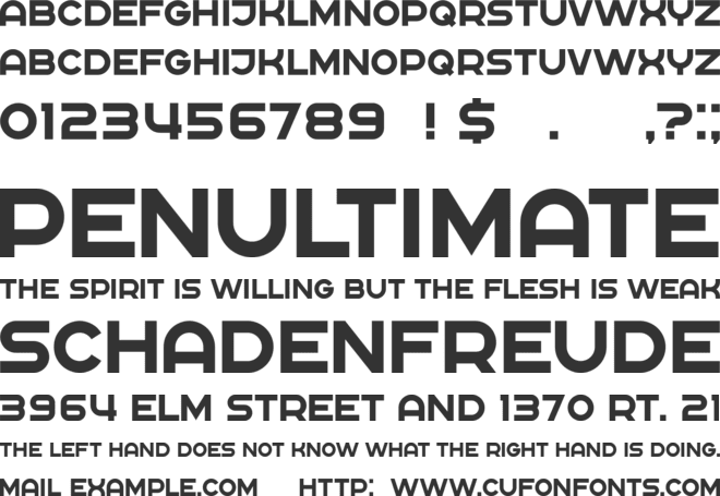 Rickrack font preview