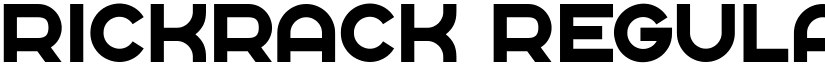 Rickrack Regular font