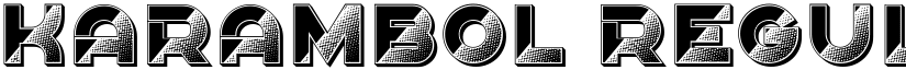 Karambol Regular font