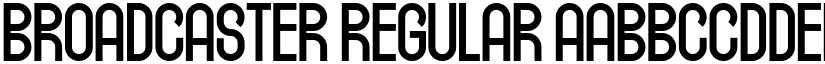 Broadcaster Regular font
