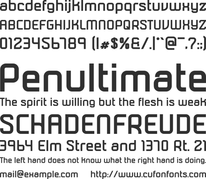 Soularic font preview