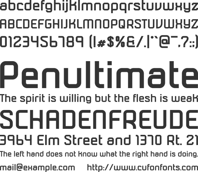 Soularic font preview