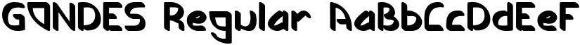 GONDES Regular font