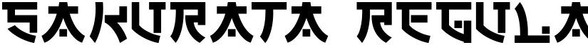 SAKURATA Regular font