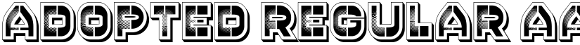 Adopted Regular font