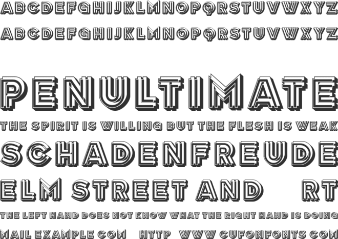 Berger font preview