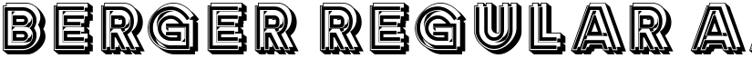 Berger Regular font