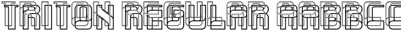 Triton Regular font