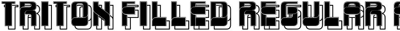 Triton Filled Regular font