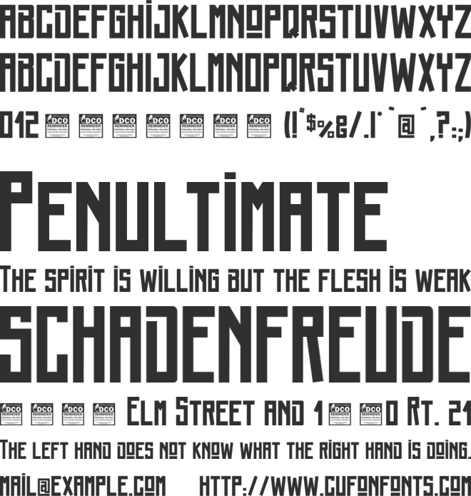 Bozos_PersonalUseOnly font preview