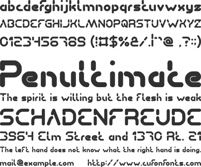 Stay Kind and REPEAT font preview