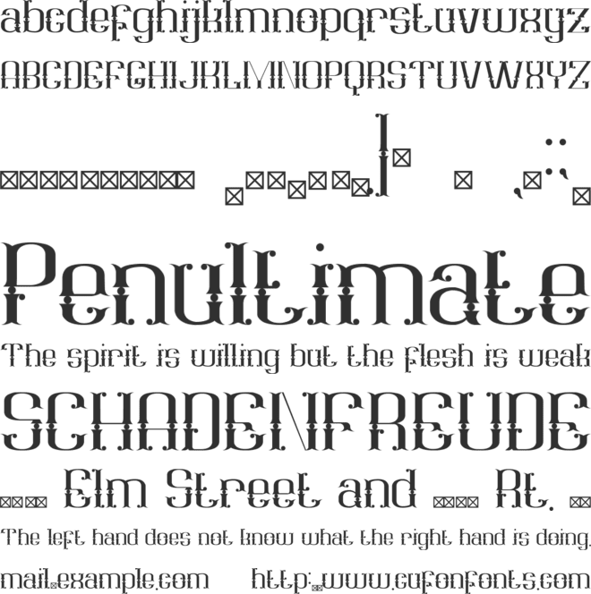Goldmarble font preview