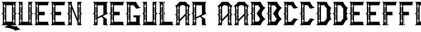 QUEEN Regular font