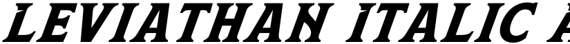 Leviathan Italic font