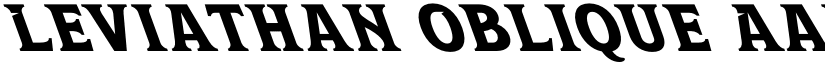 Leviathan Oblique font