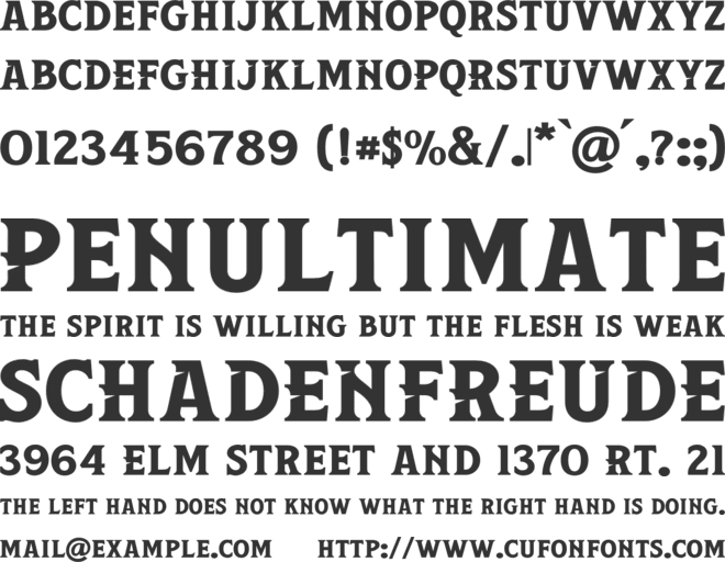 Leviathan font preview