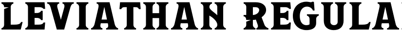 Leviathan Regular font