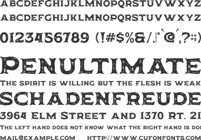 Horbse font preview
