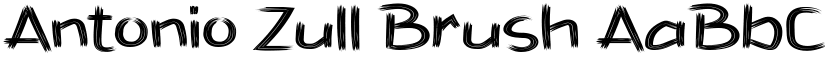 Antonio Zull Brush font