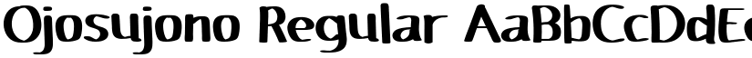 Ojosujono Regular font