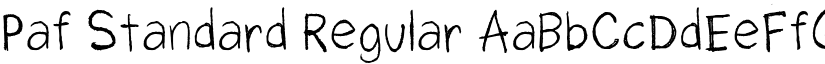 Paf Standard Regular font
