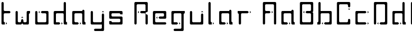twodays Regular font