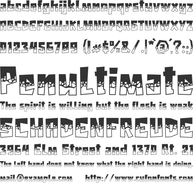 HYPER BLOCK font preview