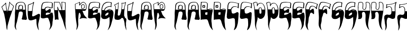 VALEN Regular font