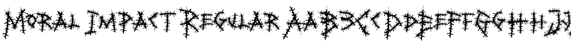 Moral Impact Regular font