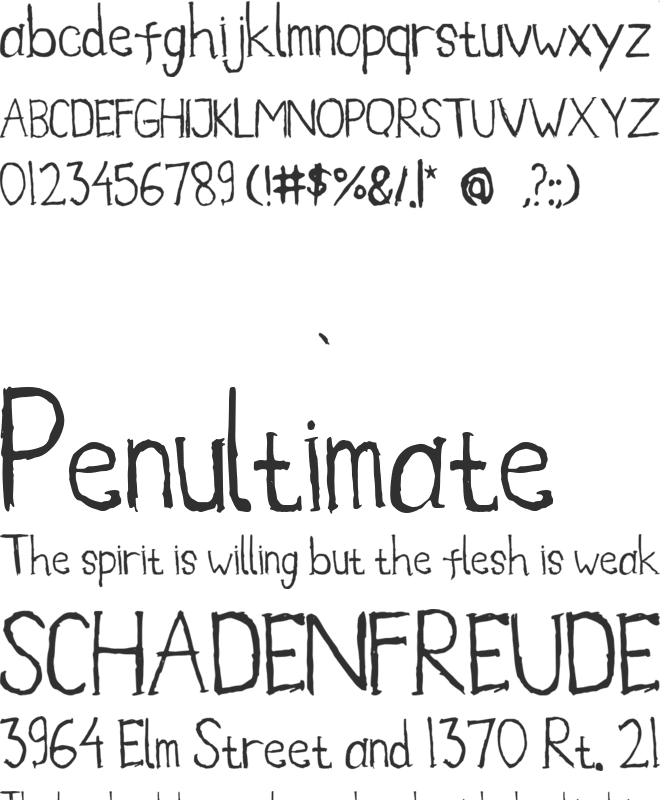 Annabe font preview