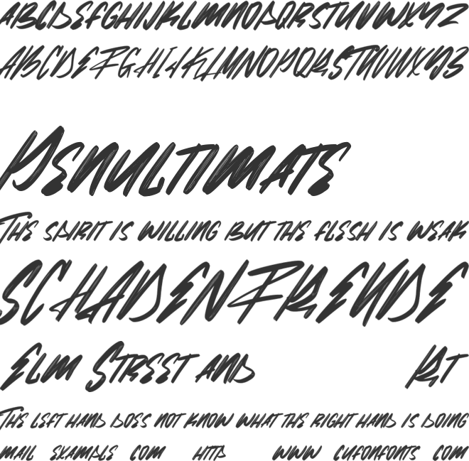 Malo Aino Free font preview