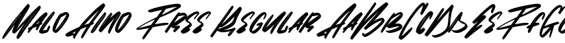 Malo Aino Free Regular font