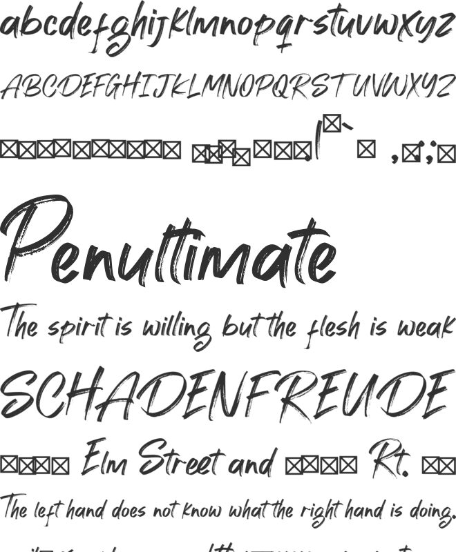 WildFoxs font preview