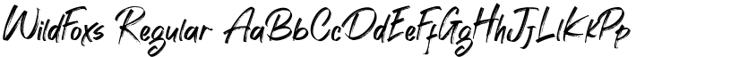 WildFoxs Regular font