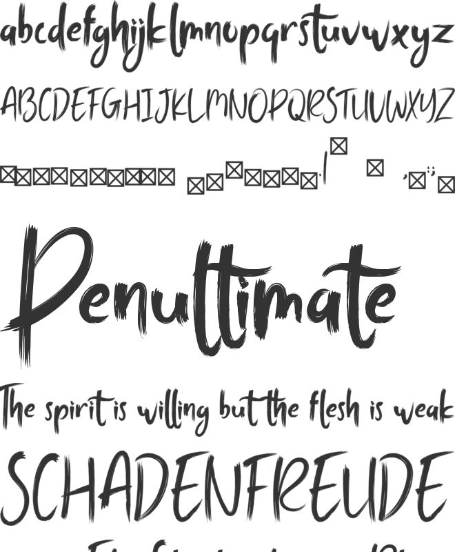 TRAGEDYE font preview